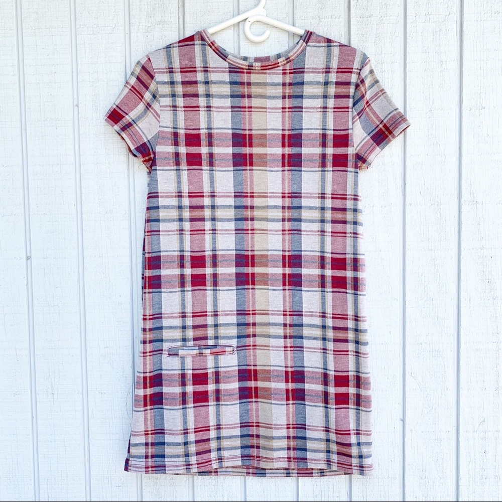 Zara | Plaid Faux Pocket Shirt Dress - Picture 4 of 7